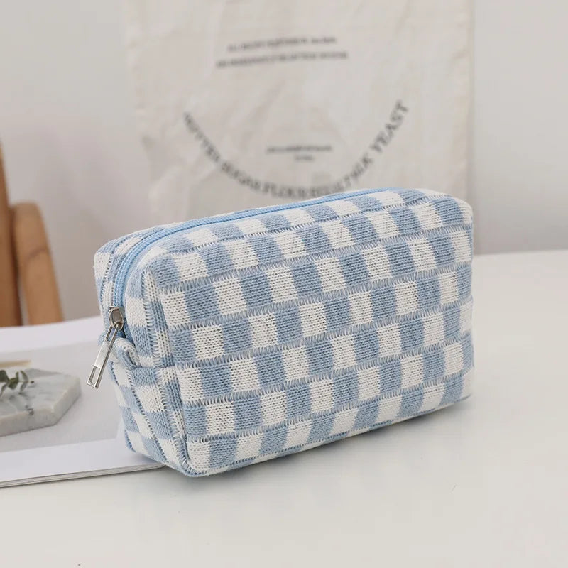 Amara - Trousse de maquillage à carreaux pour l'an 2000