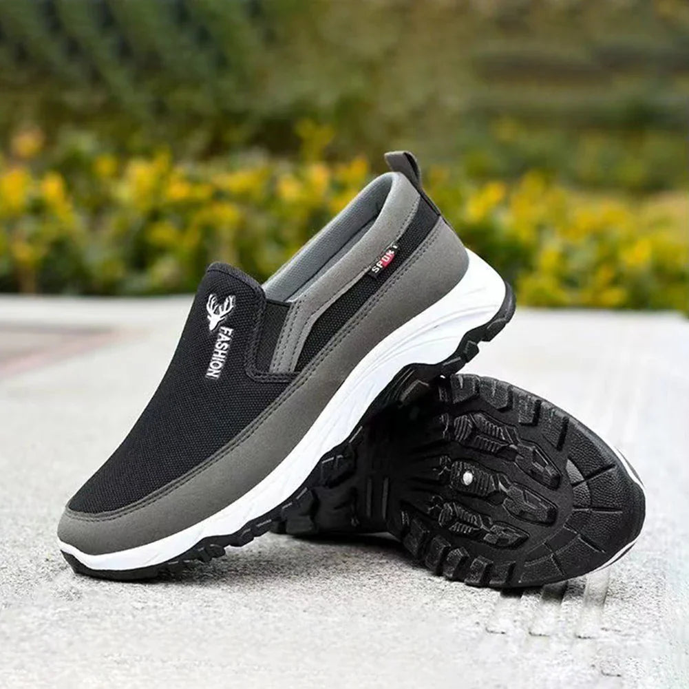 Zapatos ortopédicos sin cordones para hombre