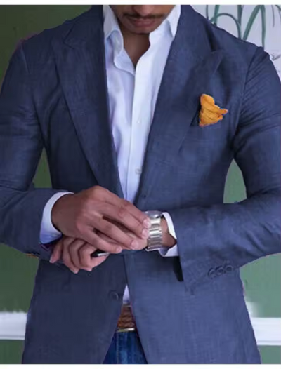 Blazer élégant en lin pour hommes
