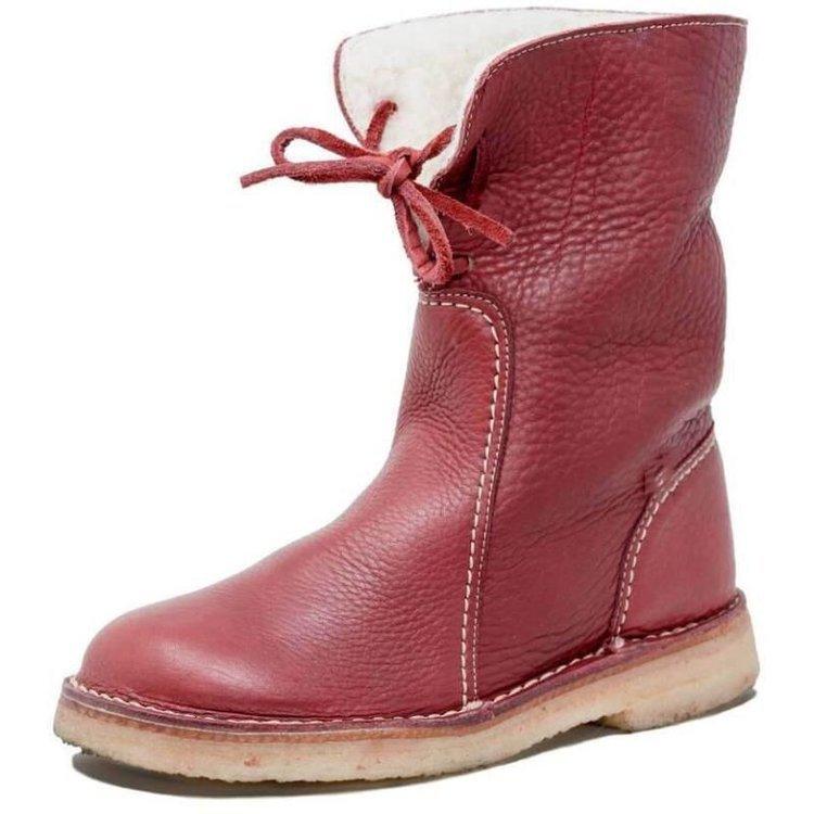 Bottes pour femmes imperméables en polaire avec doublure en laine chaude - Idéales pour l'hiver