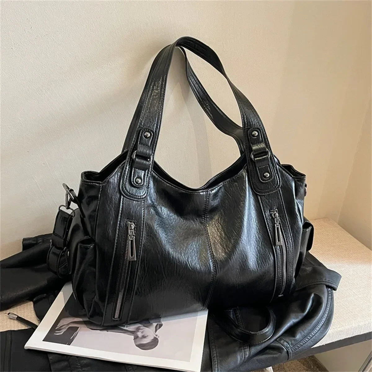 Aliona - Sac d'école avec bandoulière et fermeture éclair