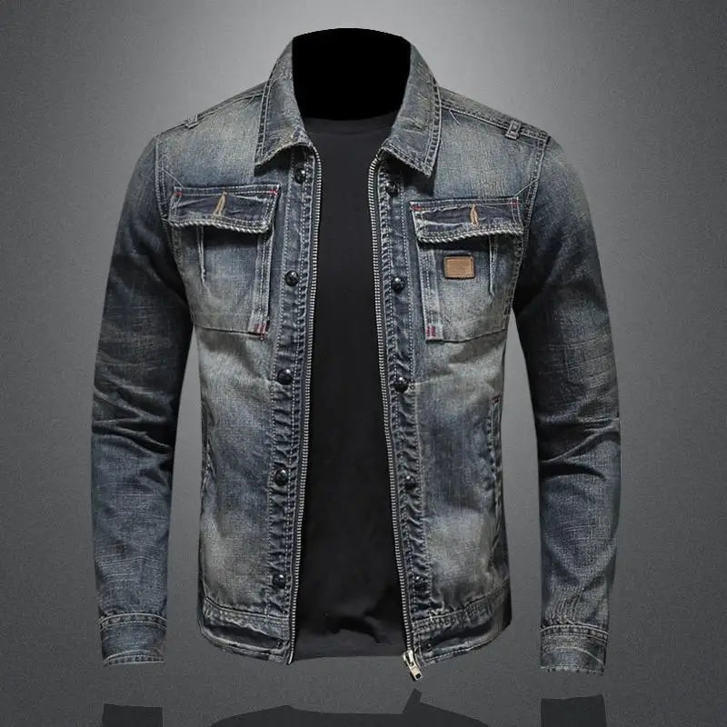 Antoine – Veste en denim rétro pour un style vintage