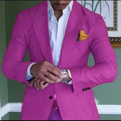 Blazer élégant en lin pour hommes