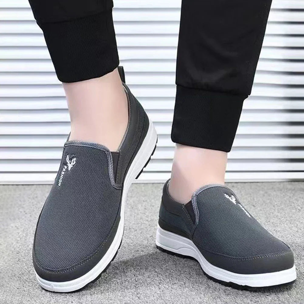 Zapatos ortopédicos sin cordones para hombre