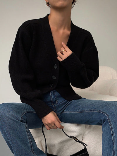 Loulou - Pull-over cardigan pour femme