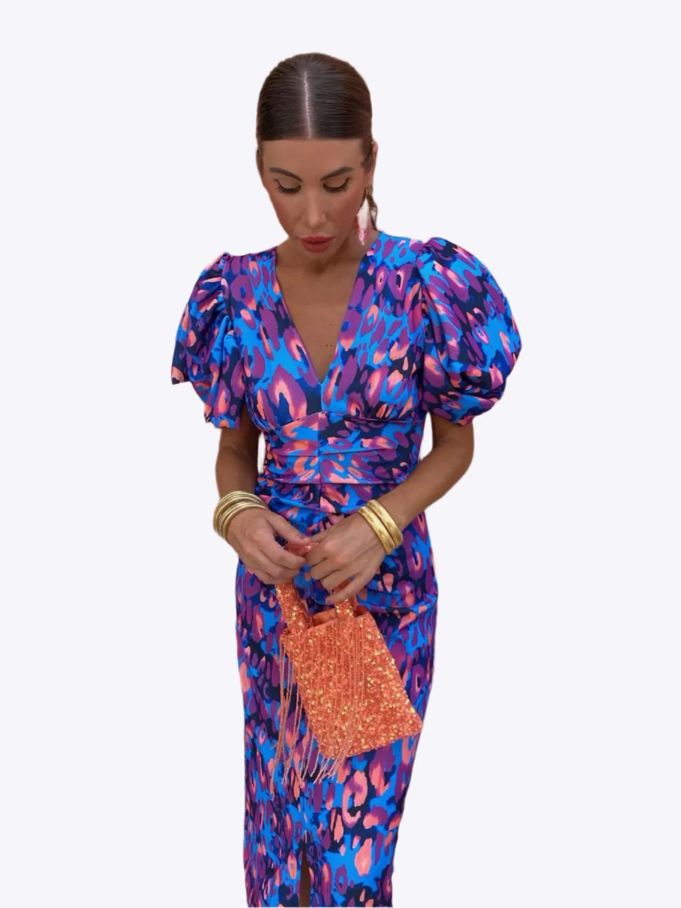 Violina - Robe plissée rayonnante pour femme