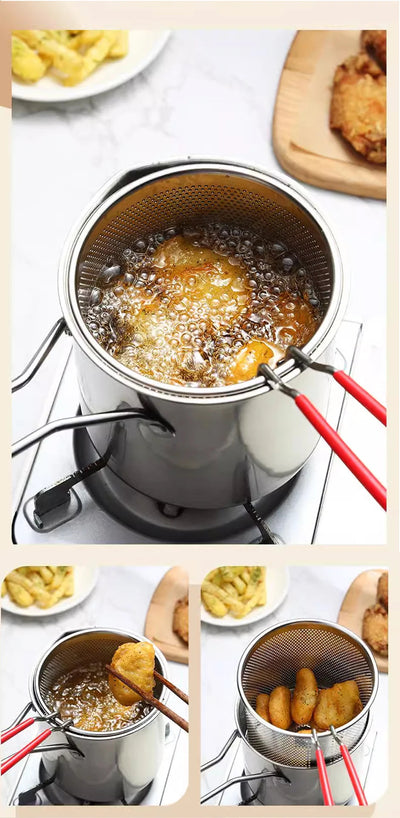 CookPro - Kit de friture compact avec pâte d'économie d'huile