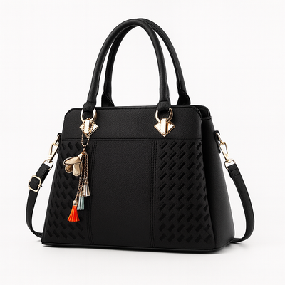 Black shoulder bag for women