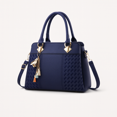 Blue shoulder bag for women