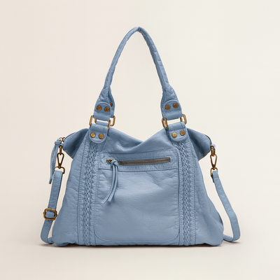 Blue Vintage School Bag