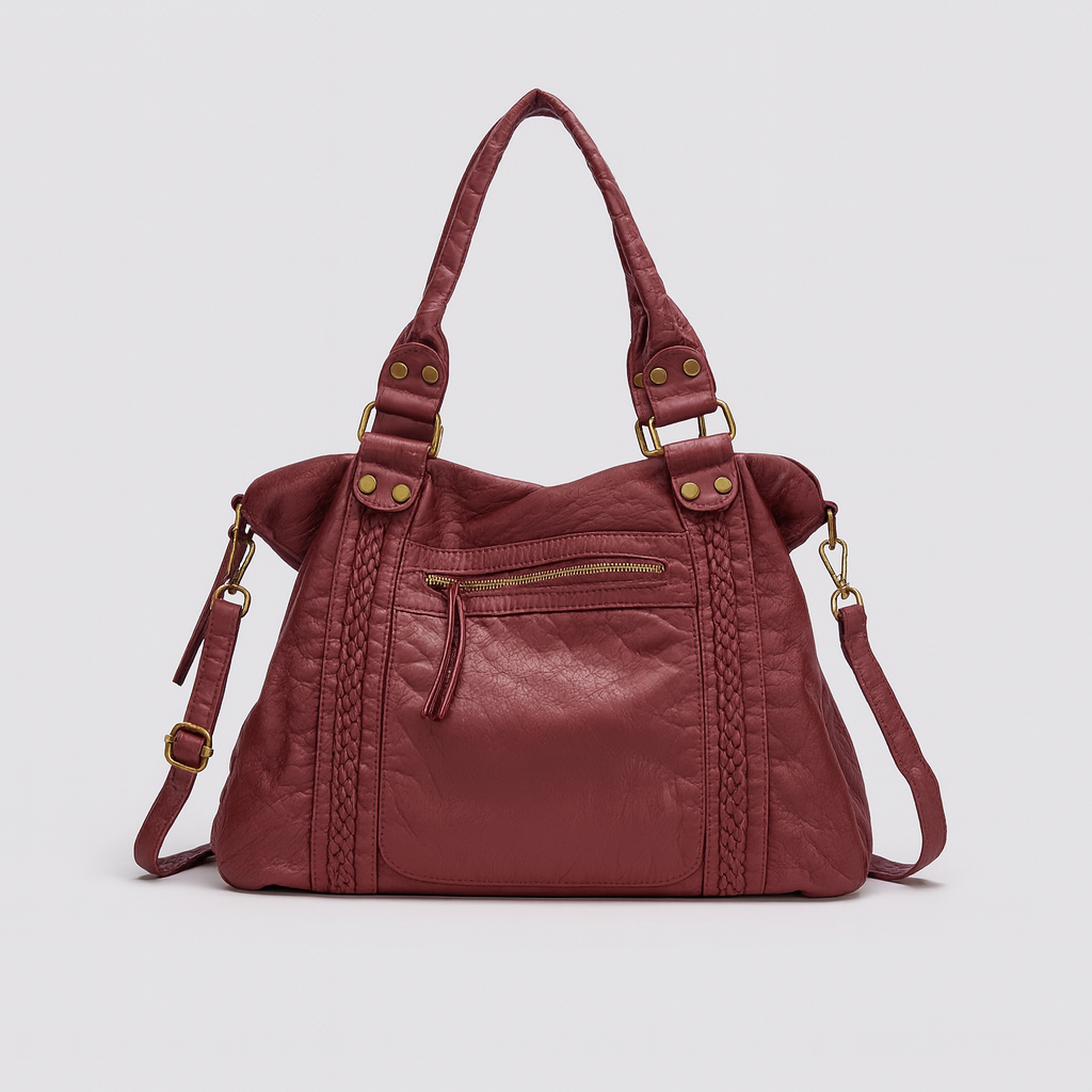 Red Vintage School Bag