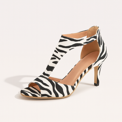 Zebra Women's Orthopedic Heel Sandals