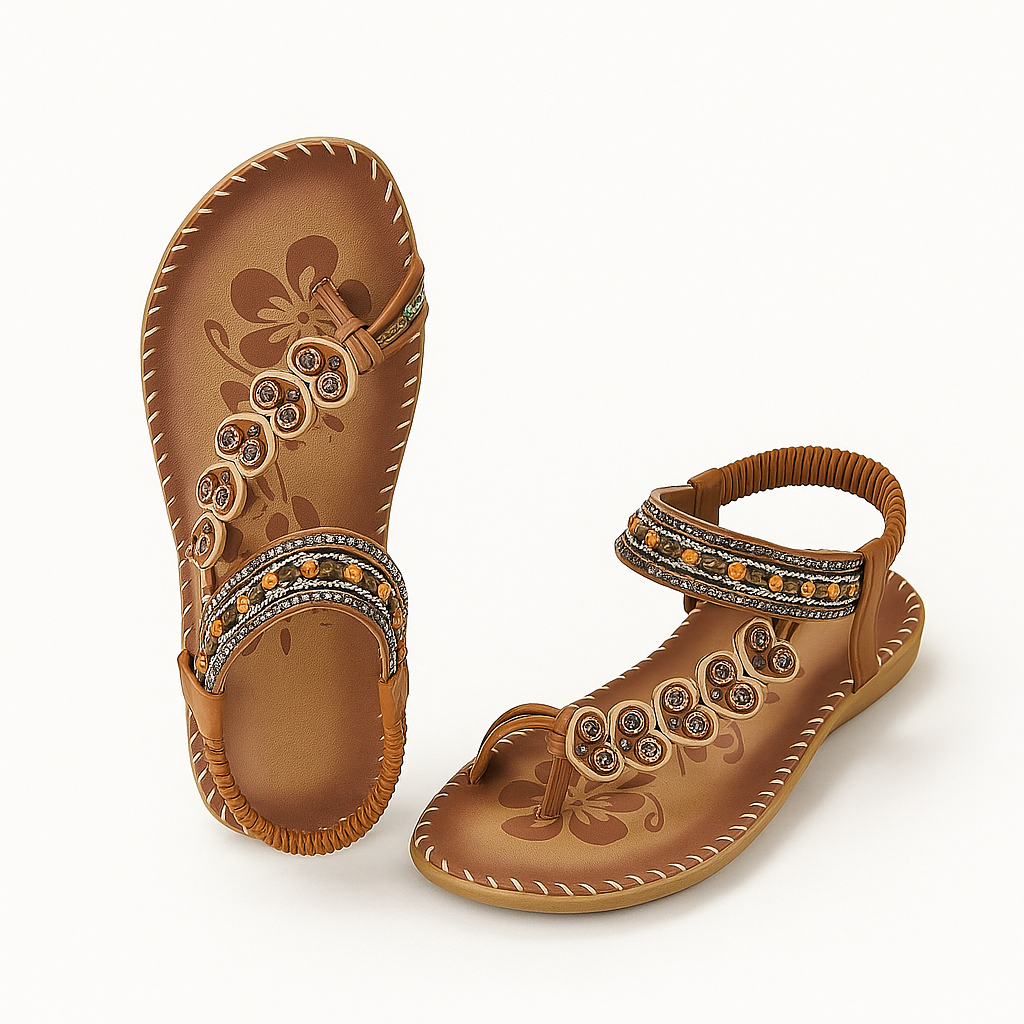 Brown Bohemian Sandals