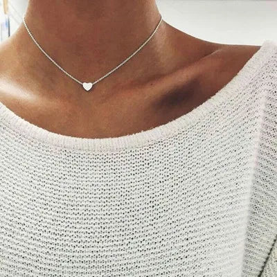 Lily | 3-layer gold and silver necklace with heart or cross pendant
