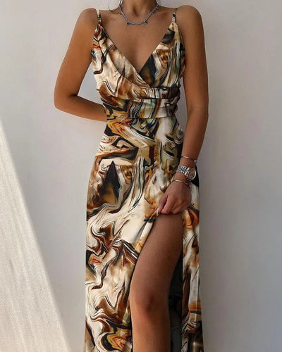 Ivory - Robe avec décolleté en V