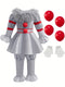 Halloween clown costume - Victorian style dress with ruffles