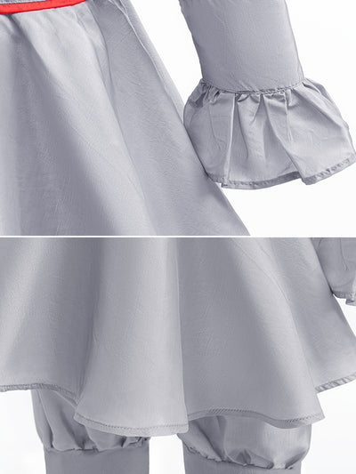 Halloween clown costume - Victorian style dress with ruffles