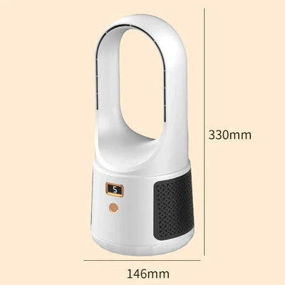 Bladeless Ventilateur de table - Ventilateur USB silencieux avec batterie pour chambre à coucher & bureau