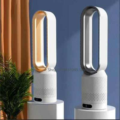Ventilateur 3-en-1 Bladeless Tower - Sûr, Silencieux & Stylé avec 8 vitesses de vent & télécommande