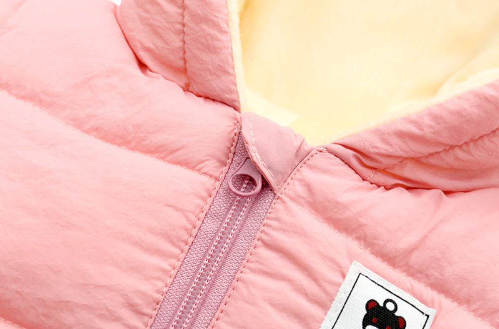 Grenouillère d'hiver pour bébé, chaude et confortable, avec oreilles