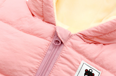 Grenouillère d'hiver pour bébé, chaude et confortable, avec oreilles