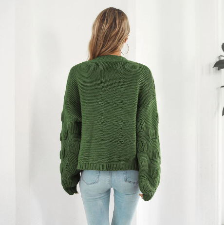 Maglione caldo a maniche lunghe di lusso da donna
