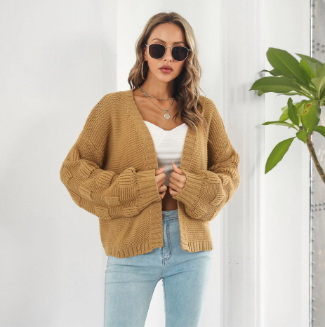 Maglione caldo a maniche lunghe di lusso da donna