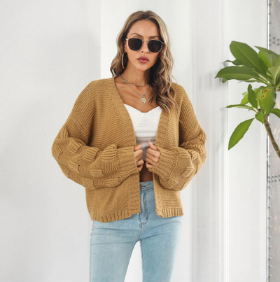 Maglione caldo a maniche lunghe di lusso da donna