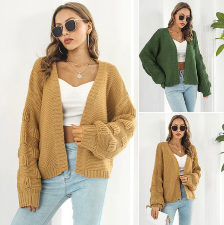 Maglione caldo a maniche lunghe di lusso da donna