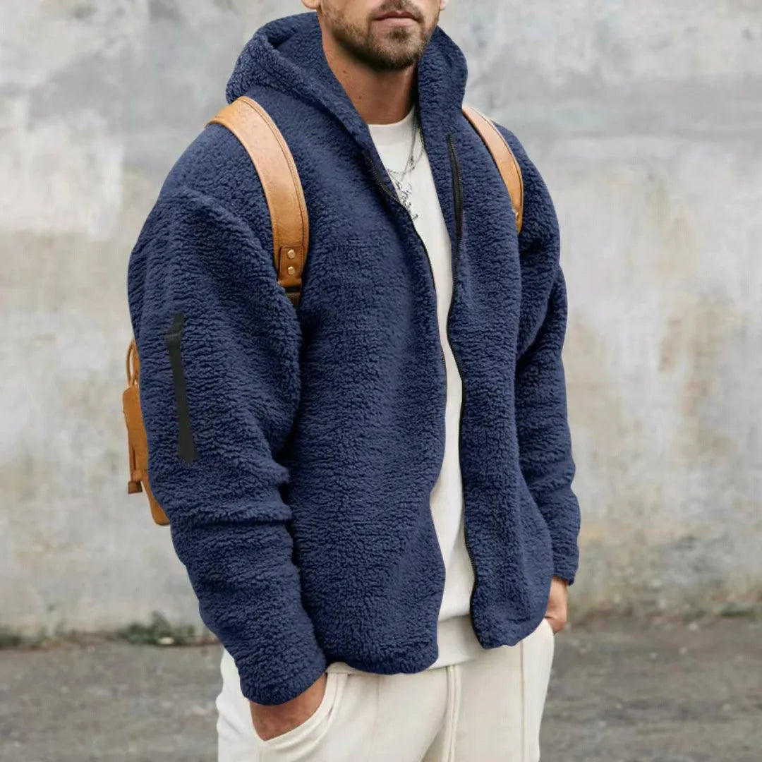 Pantalons d'hiver en laine polaire et cachemire pour hommes