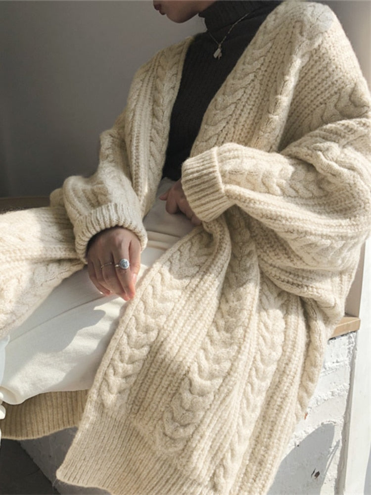 Chaleco largo de lana Comfortabel para mujer