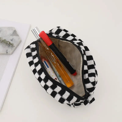 Amara - Trousse de maquillage à carreaux pour l'an 2000