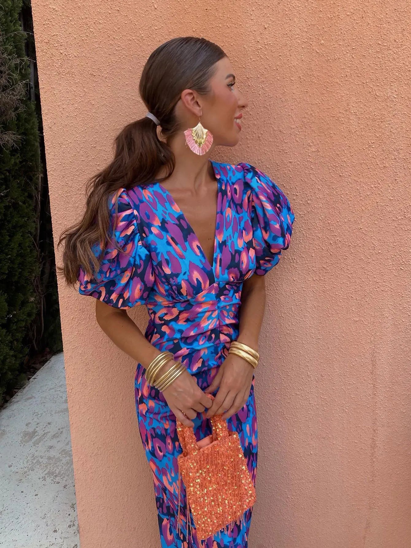Violina - Robe plissée rayonnante pour femme