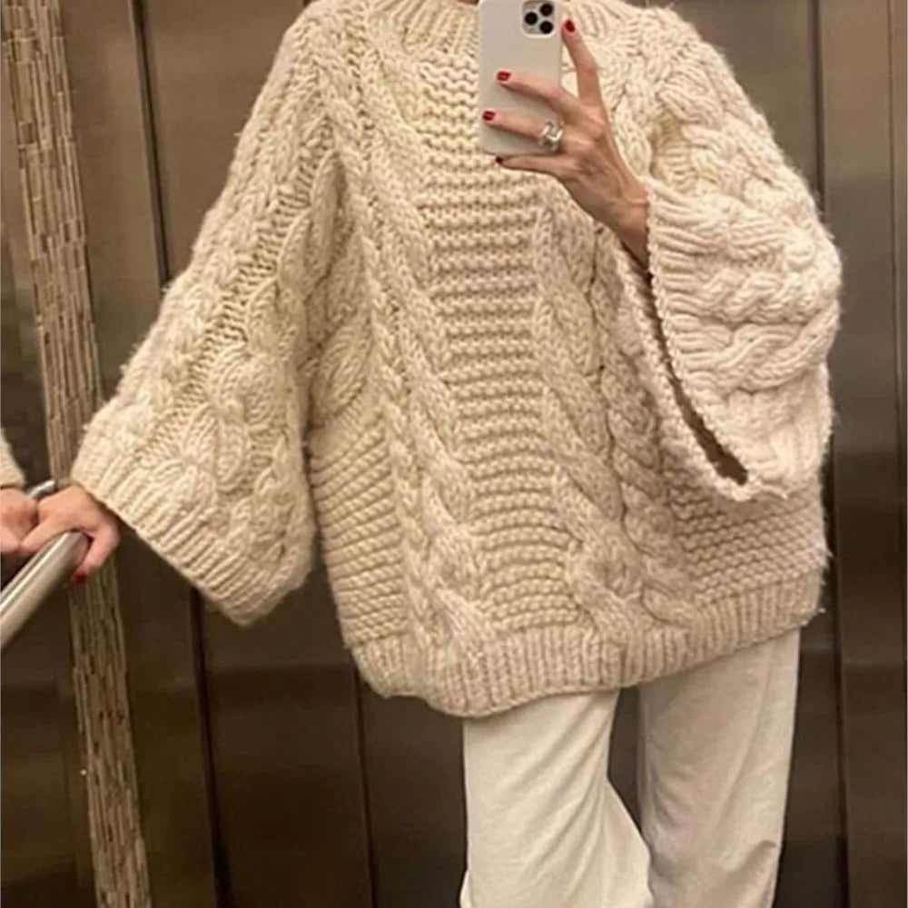 Mia - Pull oversize pour femme - Pull en tricot élégant