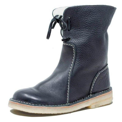 Bottes pour femmes imperméables en polaire avec doublure en laine chaude - Idéales pour l'hiver