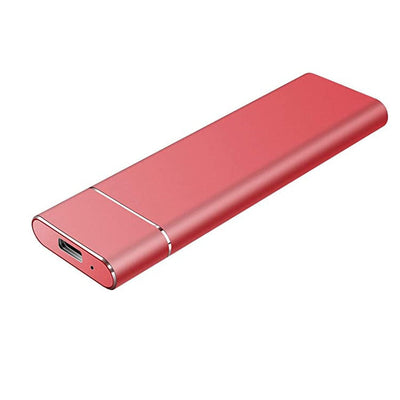 Clé USB rouge élégante, design fin, connecteur USB-C, stockage portable haute capacité, accessoire technologique moderne et pratique.