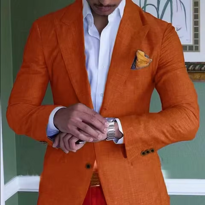 Blazer élégant en lin pour hommes