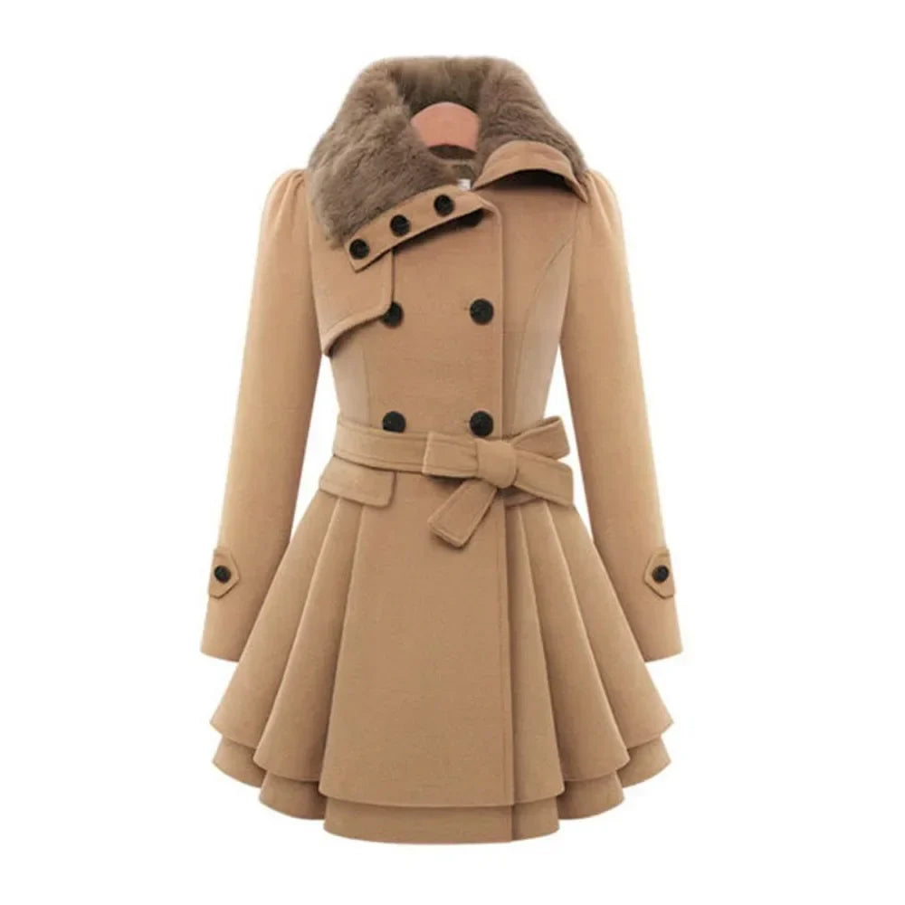 Emily - Trench-coat femme coupe slim | Pardessus élégant