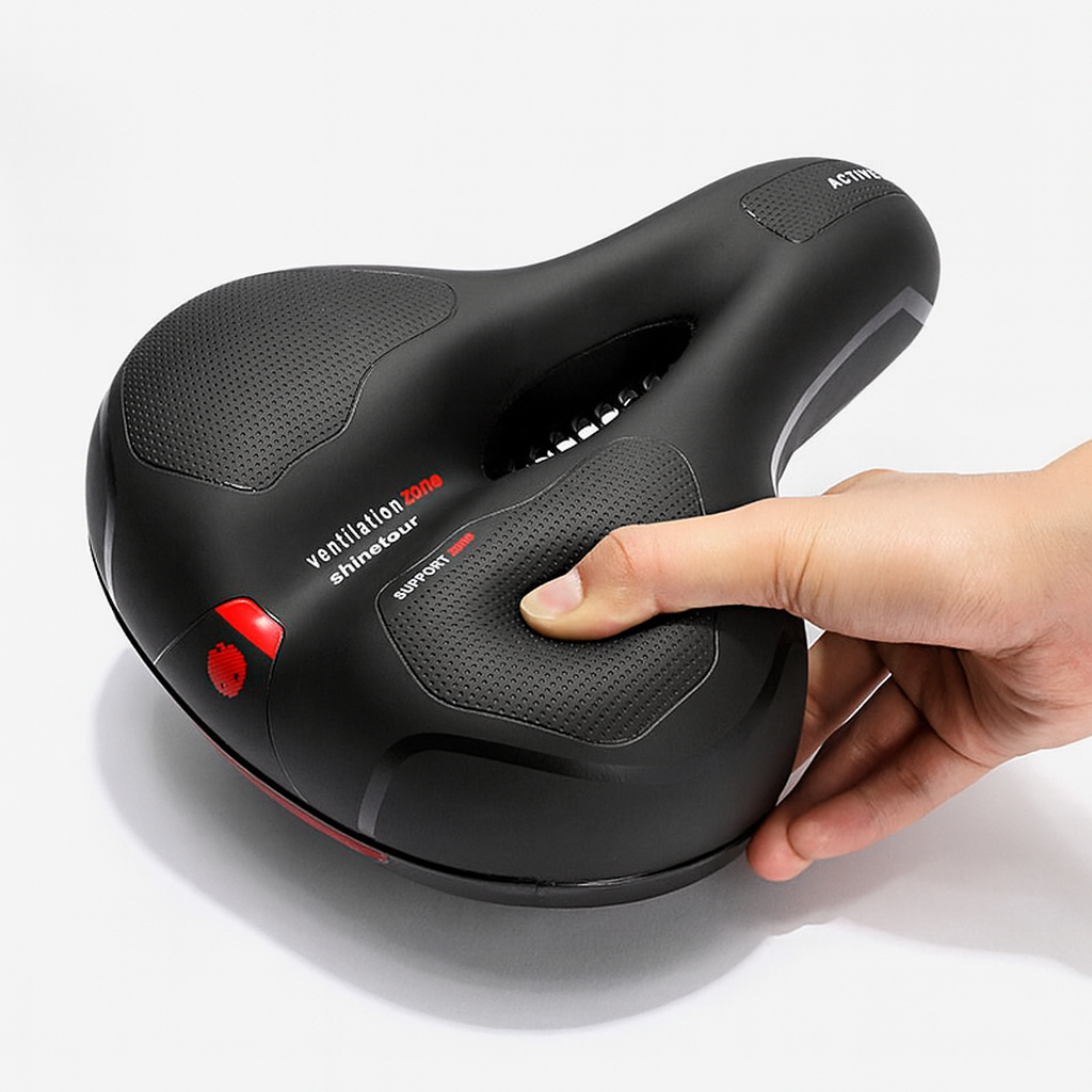 Ergonomic bicycle saddle