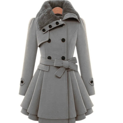 Emily - Trench-coat femme coupe slim | Pardessus élégant
