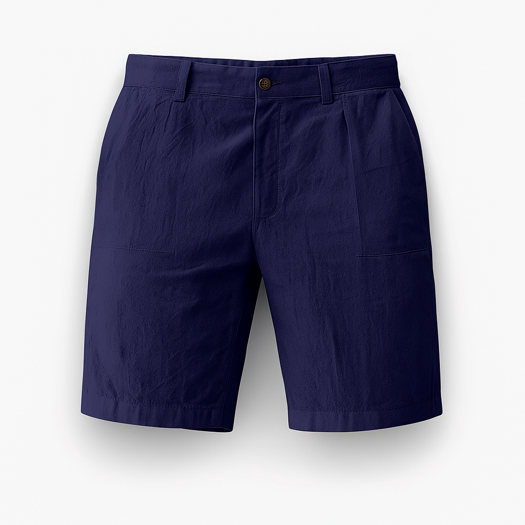Blue Men Linen Short