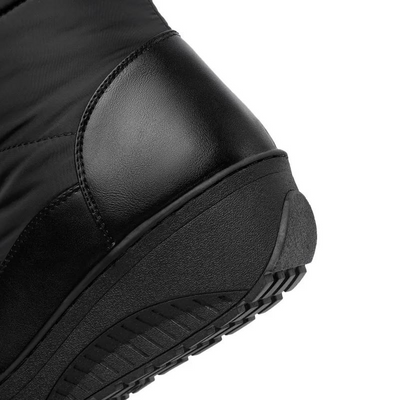 Bottes d'hiver pour femmes avec doublure en fourrure - à hauteur du genou et chaudes pour les jours de neige