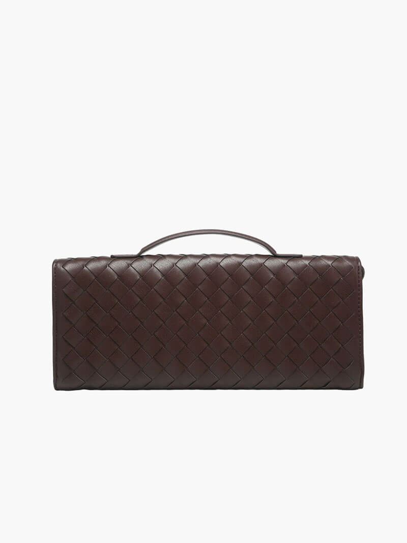 Luna - Sac à main tissé de luxe avec fermeture en or