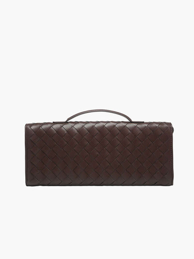 Luna - Sac à main tissé de luxe avec fermeture en or