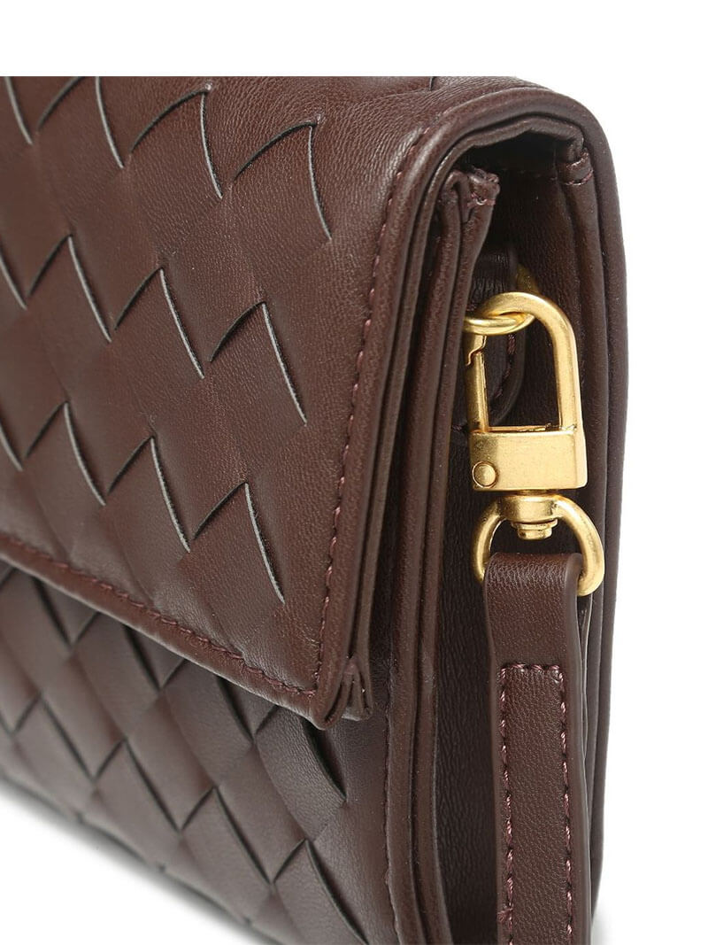 Luna - Sac à main tissé de luxe avec fermeture en or