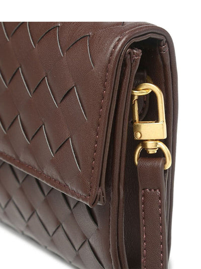Luna - Sac à main tissé de luxe avec fermeture en or
