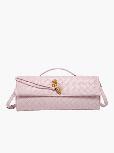 Luna - Sac à main tissé de luxe avec fermeture en or