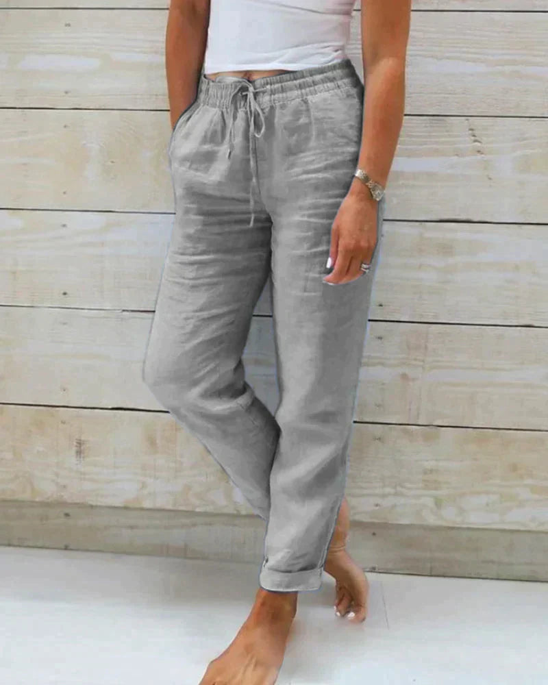 Stacy - pantalon en lin pour femme
