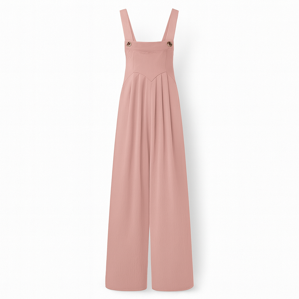 Pink Women's Airy Fall Jumpsuit