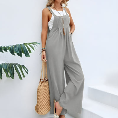 Grey Women's Airy Fall Jumpsuit